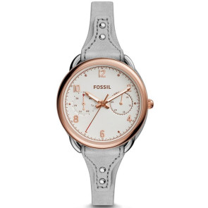 Correa de reloj Fossil ES4048 Cuero Gris 16mm